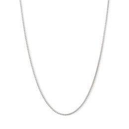 Made in Italy 090 Gauge Box Chain Necklace in Sterling Silver - 18&quot;