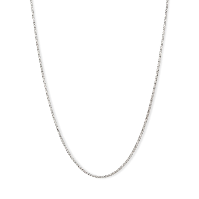 Made in Italy 090 Gauge Box Chain Necklace in Sterling Silver - 18"