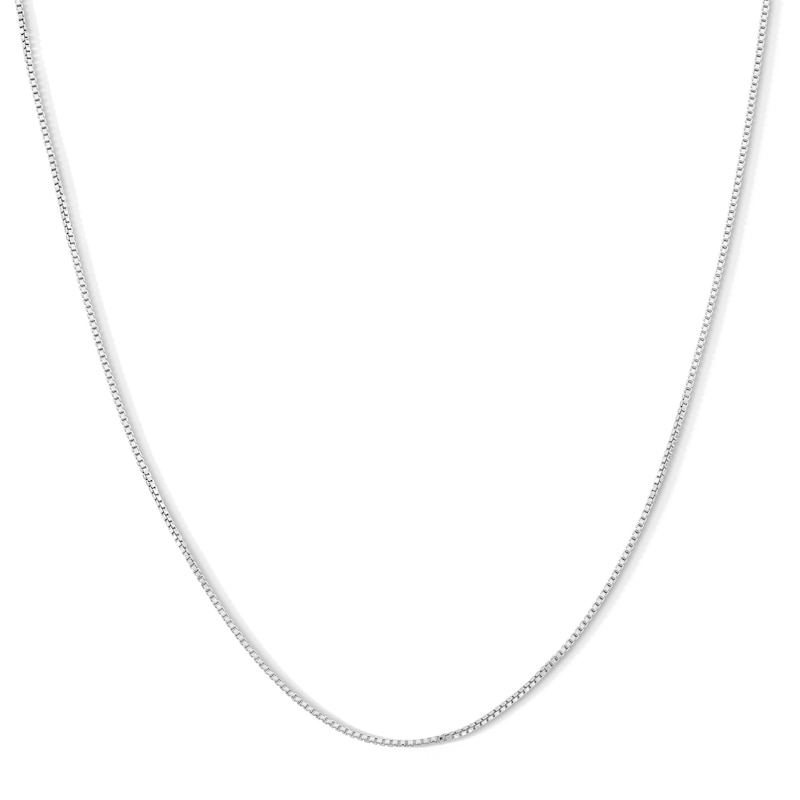 Made in Italy 090 Gauge Box Chain Necklace in Sterling Silver - 18"