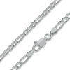Thumbnail Image 1 of Made in Italy 080 Gauge Figaro Chain Necklace in Solid Sterling Silver - 18"