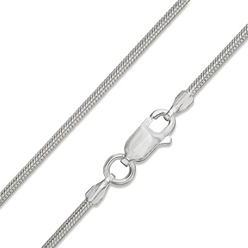 Main Image 1 of 035 Gauge Solid Snake Chain Necklace in Sterling Silver - 16"