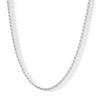 Thumbnail Image 1 of Sterling Silver Diamond-Cut Rope Chain Made in Italy - 20"