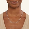 Thumbnail Image 2 of Made in Italy 040 Gauge Diamond-Cut Rope Chain Necklace in Solid Sterling Silver - 20"