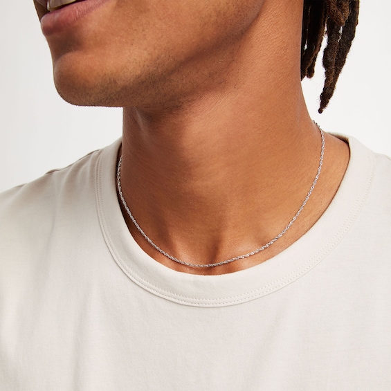 Sterling Silver Singapore Chain Made in Italy