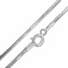 Thumbnail Image 1 of Sterling Silver 040 Gauge Square Snake Chain Necklace - 18&quot;