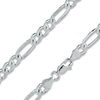 Thumbnail Image 1 of 180 Gauge Figaro Chain Necklace in Sterling Silver - 20"