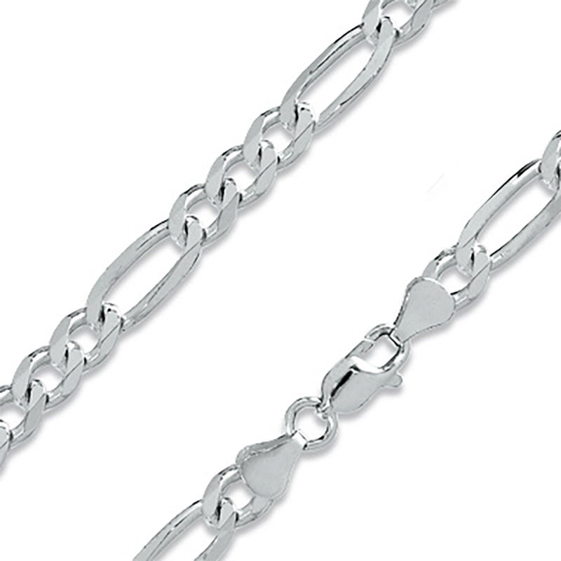 Main Image 1 of 180 Gauge Figaro Chain Necklace in Sterling Silver - 20"