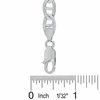 Thumbnail Image 2 of Sterling Silver 180G Pavé Mariner Link Chain Necklace - 24"