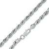 Thumbnail Image 1 of 100 Gauge Diamond-Cut Rope Chain Necklace in Sterling Silver - 30"