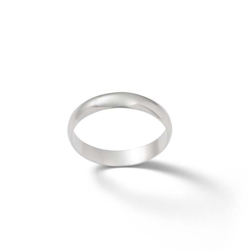 4mm Sterling Silver Polished Wedding Band