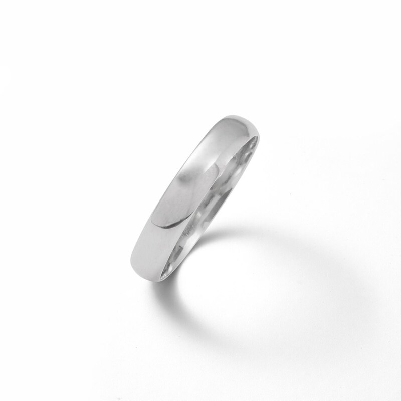 4mm Sterling Silver Polished Wedding Band