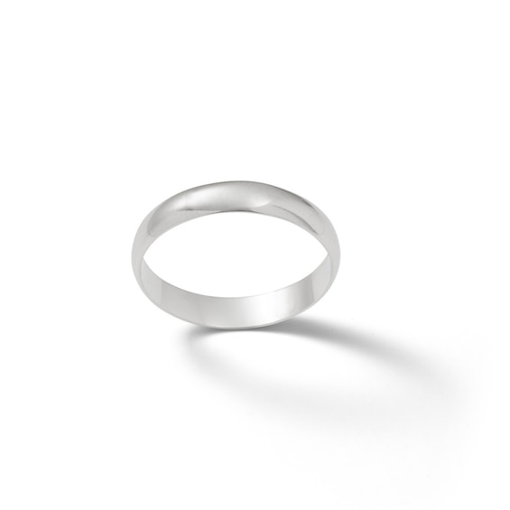 4mm Sterling Silver Polished Wedding Band