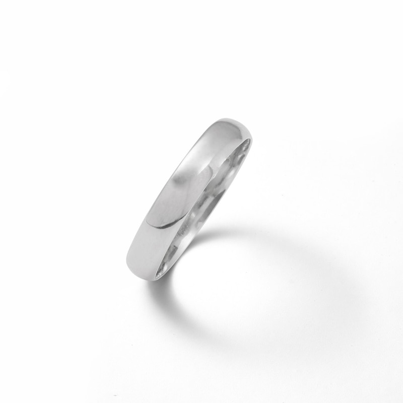 Main Image 2 of 4mm Sterling Silver Polished Wedding Band