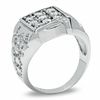 Thumbnail Image 1 of Cubic Zirconia Square Fashion Ring in Sterling Silver - Size 10