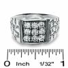 Thumbnail Image 3 of Cubic Zirconia Square Fashion Ring in Sterling Silver - Size 10