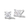 Thumbnail Image 0 of 4mm Princess-Cut Cubic Zirconia Stud Earrings in Sterling Silver