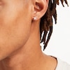 Thumbnail Image 2 of 4mm Princess-Cut Cubic Zirconia Stud Earrings in Sterling Silver