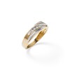Men's 1/15 CT. T.W. Diamond Diagonal Slant Wedding Band in 10K Gold