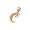 Thumbnail Image 5 of 10K Gold Moon and Star Necklace Charm