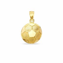 Soccer Ball Charm in 10K Gold