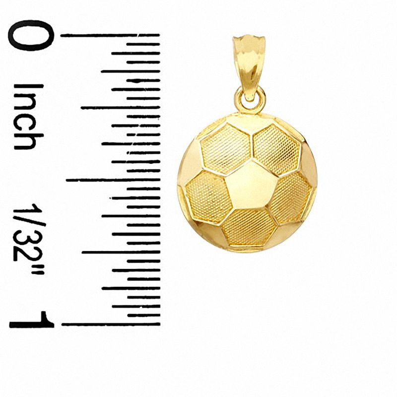Main Image 2 of Soccer Ball Charm in 10K Gold