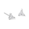 Thumbnail Image 1 of 4mm Trillion-Cut Cubic Zirconia Stud Earrings in Sterling Silver