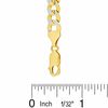 Thumbnail Image 2 of 10K Two-Tone Gold 180 Gauge Pavé Flat Curb Chain Necklace - 30&quot;