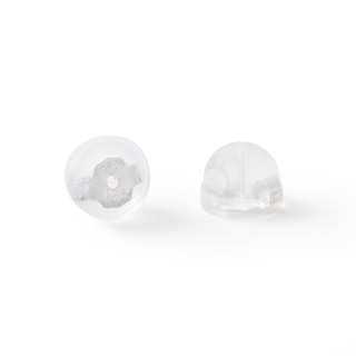 Solid Sterling Silver 6mm CZ Solitaire Studs