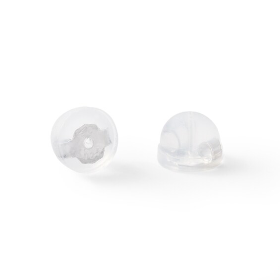 Solid Sterling Silver 6mm CZ Solitaire Studs