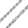 Thumbnail Image 1 of 150 Gauge Diamond-Cut Solid Rope Chain Necklace in Sterling Silver - 30"