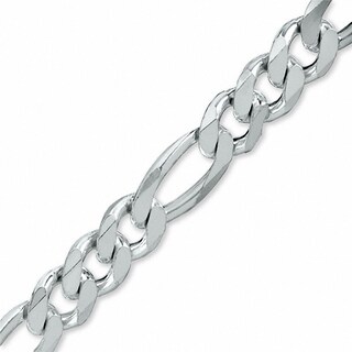 400 Gauge Figaro Bracelet in Sterling Silver - 9"