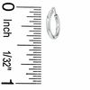 Thumbnail Image 2 of 3mm Ball and 10mm Hoop Earrings Set in Sterling Silver