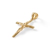 High Polish Crucifix Charm in 14K Solid Gold