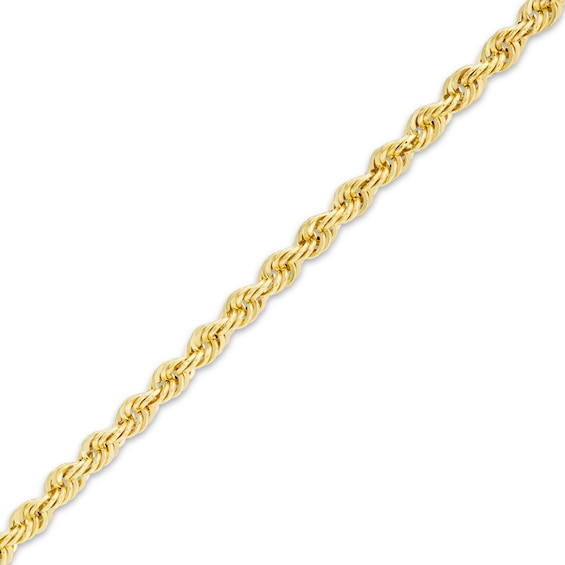 1mm Stretch Rope Chain Bracelet in 10K Gold - 7.25"