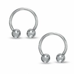 016 Gauge Horseshoe Pair in Solid Stainless Steel- 3/8&quot;