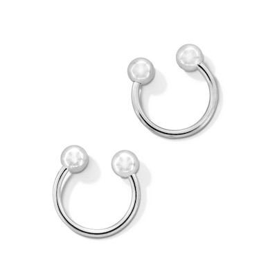 Solid Stainless Steel Horseshoe Pair - 16G 3/8"
