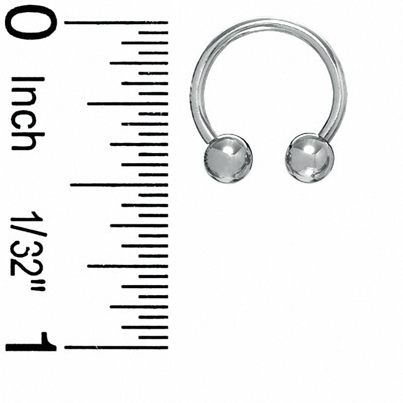 016 Gauge Horseshoe Pair in Solid Stainless Steel- 3/8"