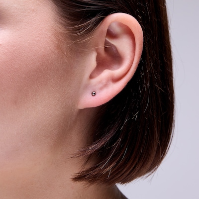 3mm Ball Stud Piercing Earrings in Solid Titanium