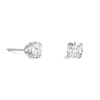Thumbnail Image 1 of 3mm Cubic Zirconia Solitaire Stud Piercing Earrings in 14K Solid White Gold