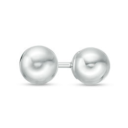 5mm Ball Stud Piercing Earrings in 14K White Gold