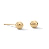 Thumbnail Image 0 of 4mm Ball Stud Piercing Earrings in 14K Solid Gold - Extra Long Post