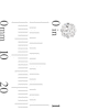 Thumbnail Image 3 of 4mm Princess-Cut Cubic Zirconia Solitaire Stud Piercing Earrings in 14K Solid White Gold