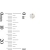 Thumbnail Image 3 of 3mm Princess-Cut Cubic Zirconia Solitaire Stud Piercing Earrings in 14K Solid Gold
