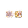 Thumbnail Image 1 of 3mm Light Purple Crystal Solitaire Stud Piercing Earrings in 14K Solid Gold