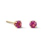 Thumbnail Image 1 of 3mm Light Purple Crystal Solitaire Stud Piercing Earrings in 14K Solid Gold