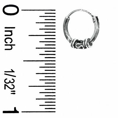 Sterling Silver Small and Medium Ball Stud and Hoop Earrings Set