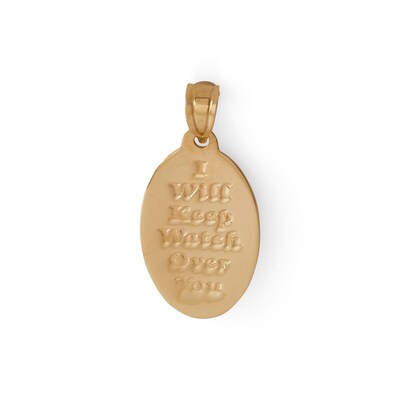 Reversible Angel Medallion Charm in 10K Gold