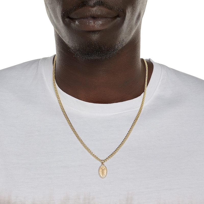 Main Image 4 of Reversible Angel Medallion Charm in 10K Gold