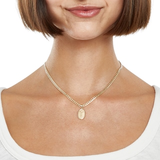 Reversible Angel Medallion Charm in 10K Gold