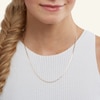 Thumbnail Image 3 of Made in Italy 040 Gauge Valentino Chain Necklace in 10K Tri-Tone Gold - 20&quot;